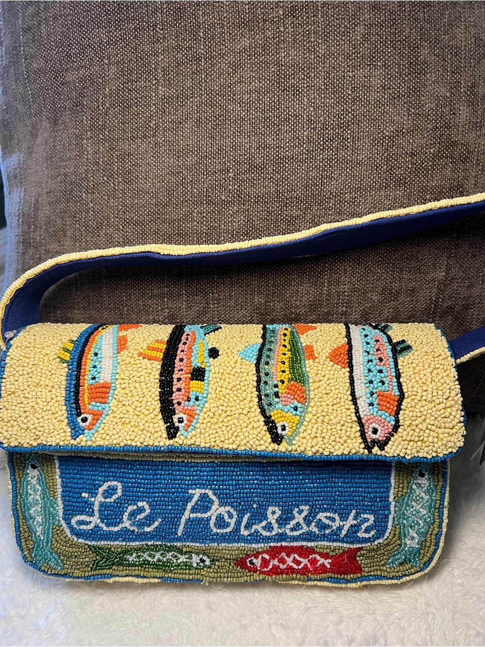 Beaded 'Le Poisson' Bag